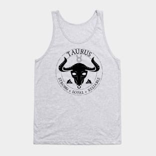 Taurus Zodiac Birthday Star Sign Zodiac Gift Tank Top